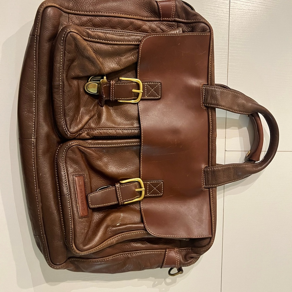 L.L. Bean Tan Leather Men's Briefcase